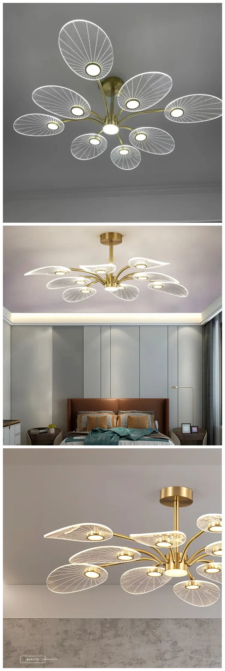Lustre Salle à Manger Noir — LED