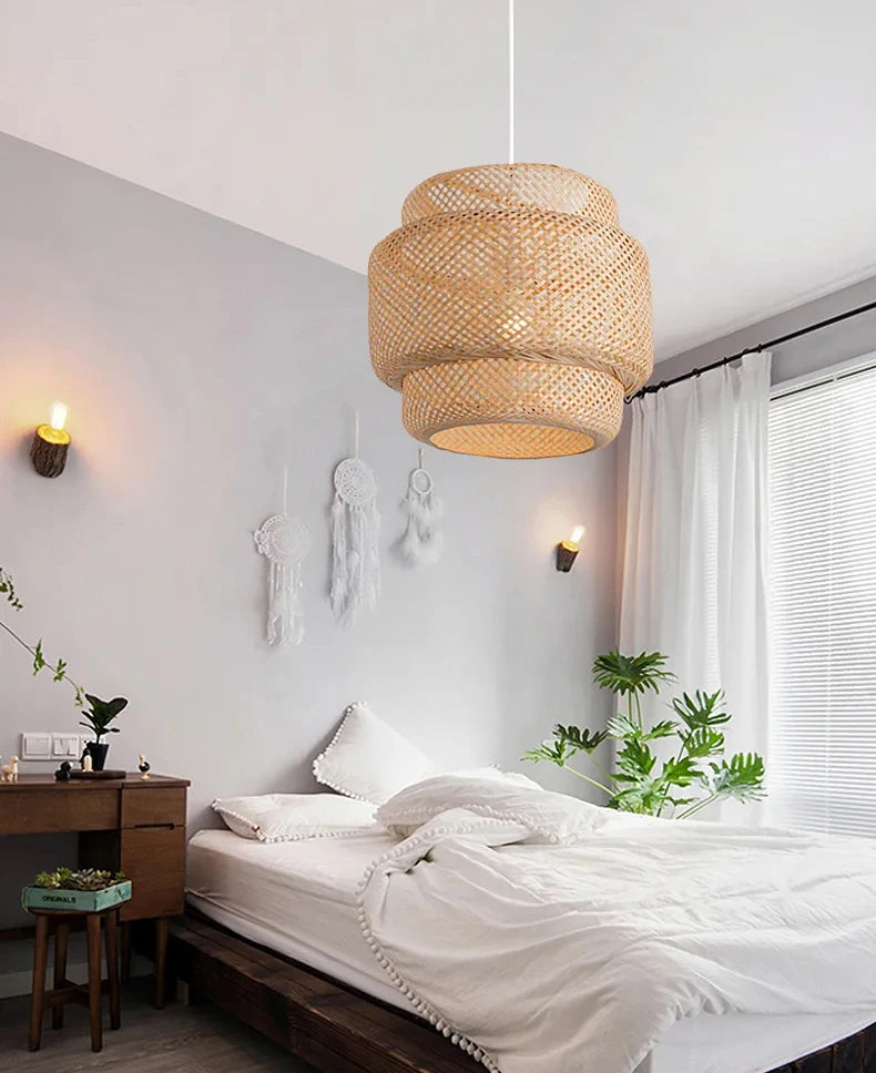 Lustre Chambre Moderne — Bambou