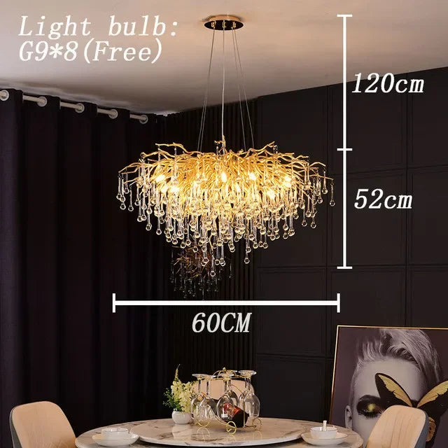 Lustre Araignée Design — Cristal — Rond 100cm