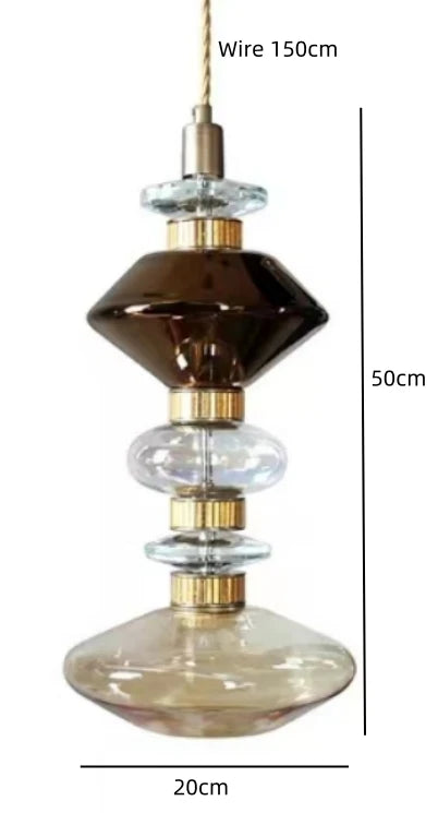 Lustre Verre Design — Moderne
