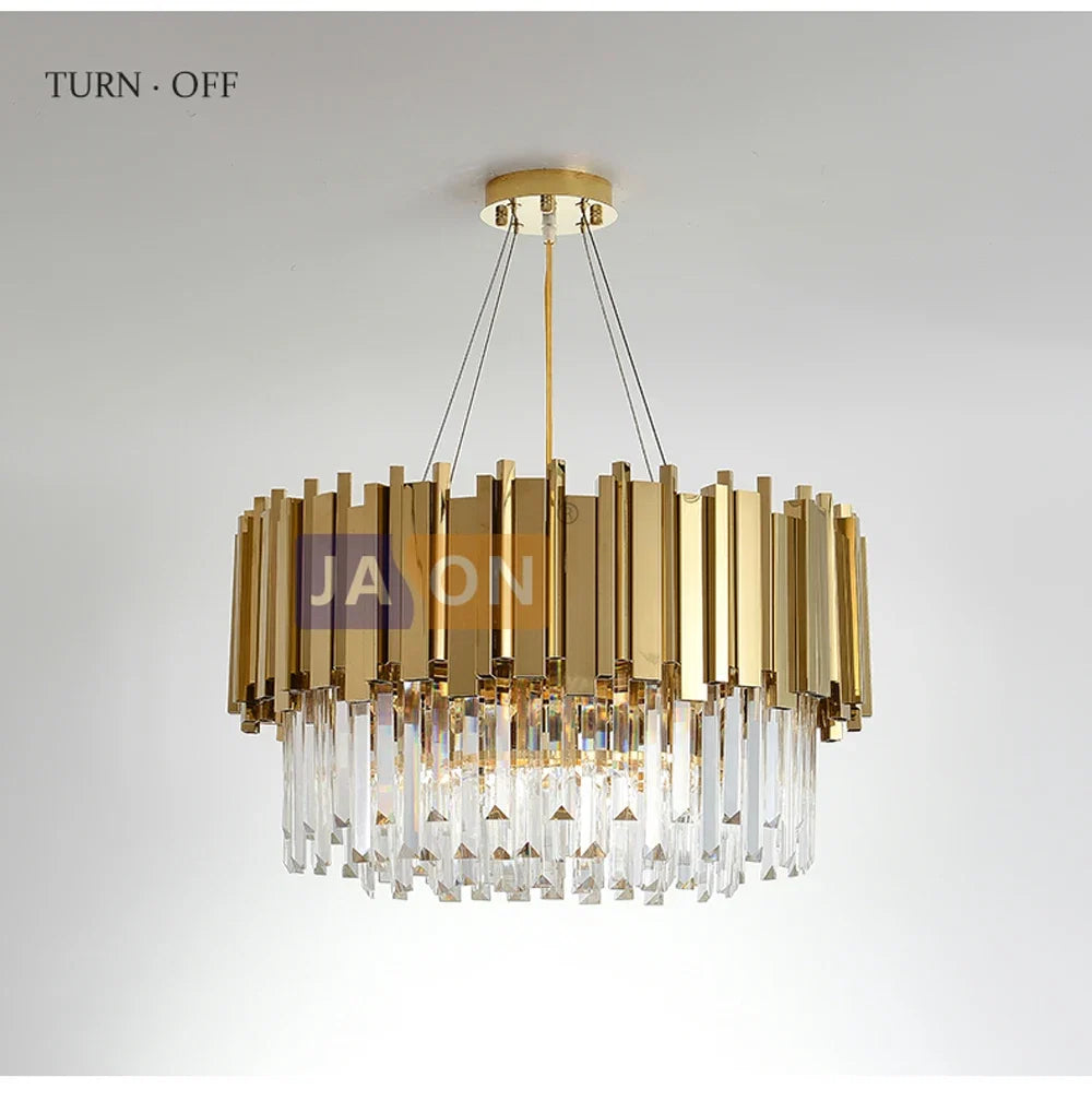 Lustre Cristal Design — Moderne — Oval 150cm