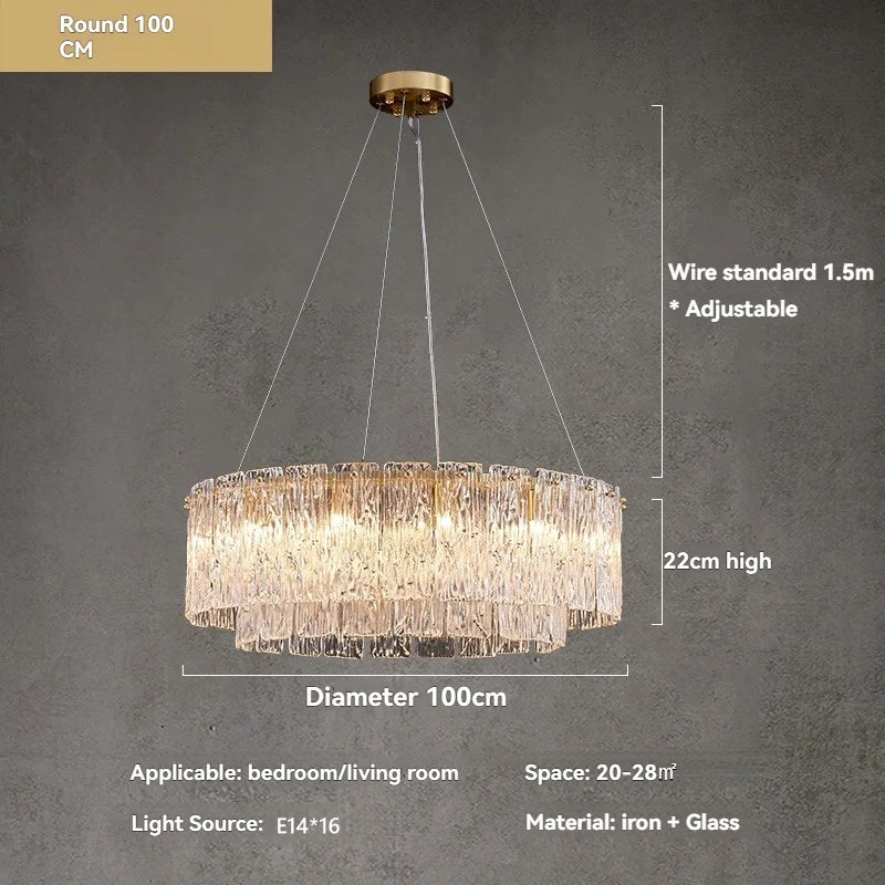 Lustre Moderne Design — Verre