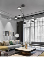 Lustre Chambre Ado — Noir — Noir S 4 ampoules 102cm
