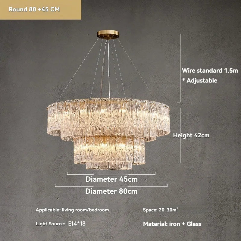 Lustre Moderne Design — Verre
