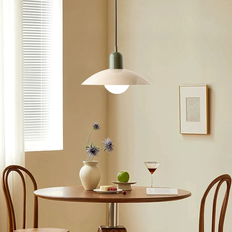 Lustre Nordique Macaron Design — Salle à Manger et Bureau — Style Bauhaus