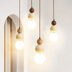 Suspension Design Bauhaus Crème — Pierre et Bois Médiéval — Chambre et Bar