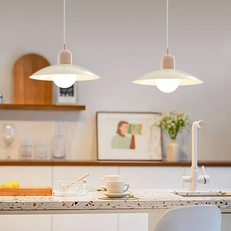 Lustre Nordique Macaron Design — Salle à Manger et Bureau — Style Bauhaus