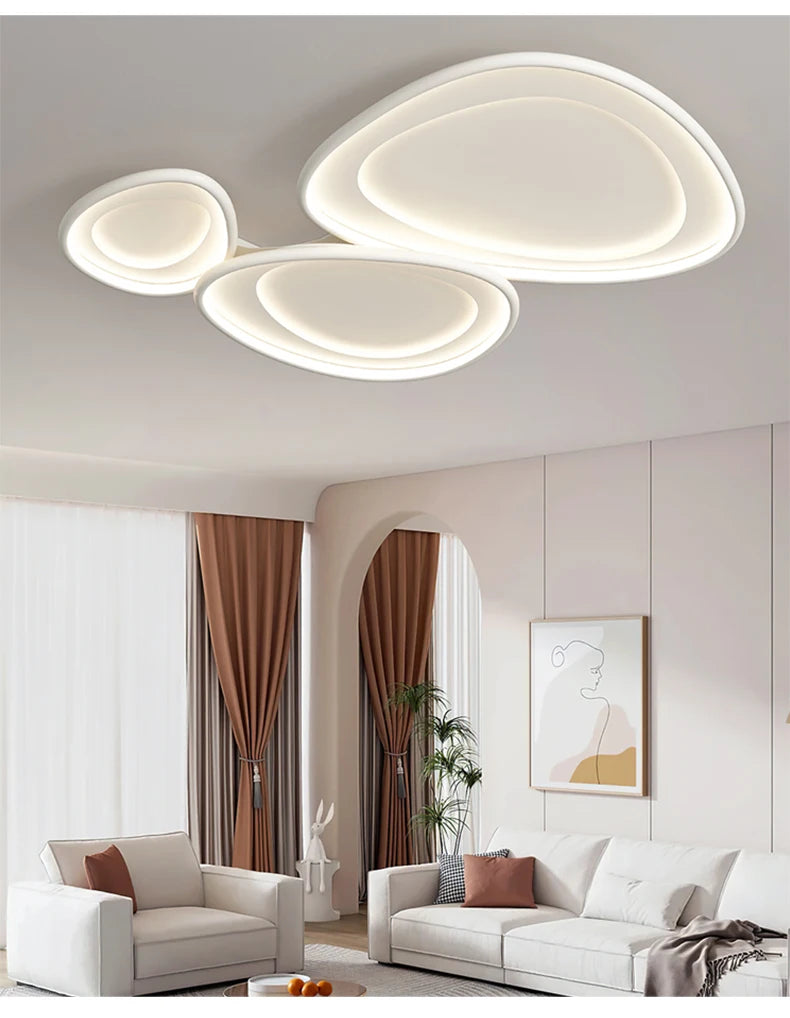 Lustre Salle à Manger Déporté — Blanc