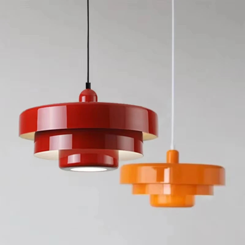 Lustre Suspension Rétro Médiéval — Bar Café Restaurant — LED Multicouleur