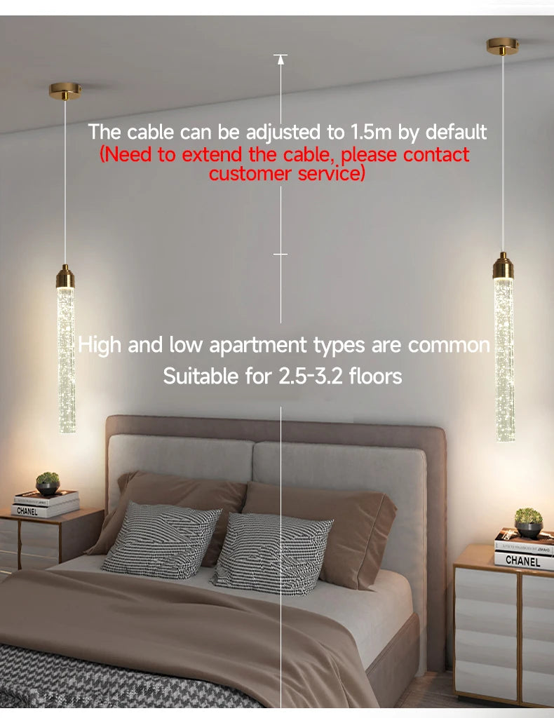 Suspension Cristal Luxe 35cm - Lustre Élégant LED