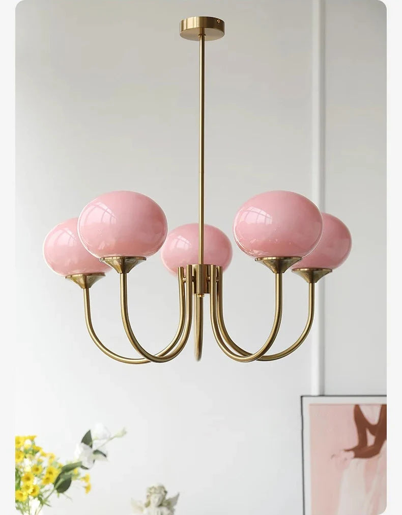 Lustre Chambre Adulte — LED — B argent 5 ampoules