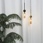 Lustre Luxe Nordique Art — Fer Or et Noir LED — Restaurant et Chambre