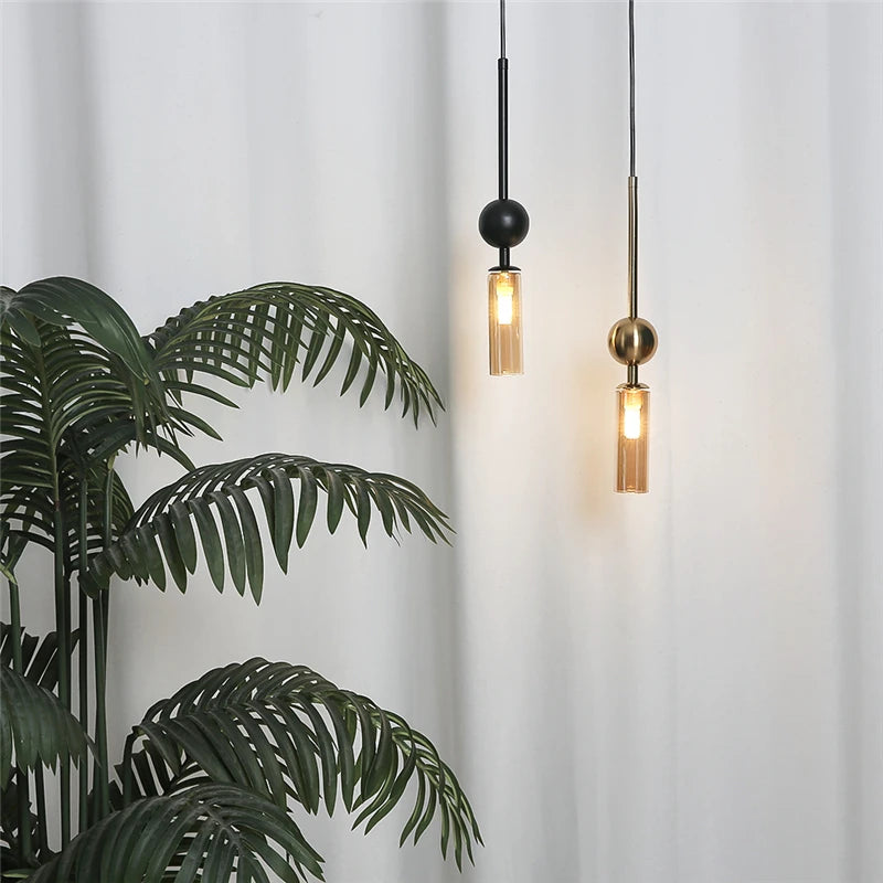 Lustre Luxe Nordique Art — Fer Or et Noir LED — Restaurant et Chambre
