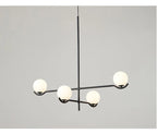 Lustre Noir Moderne — Verre