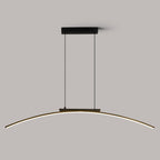 Lustre Arc LED Contemporain Dimmable — Cuisine et Restaurant — Design Épuré