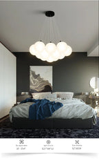 Lustre Blanc Moderne — Salon