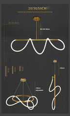 Lustre Cuisine Industriel — Nordique — Doré 150 cm A