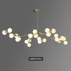 Lustre Boule Design — Noir 24 ampoules