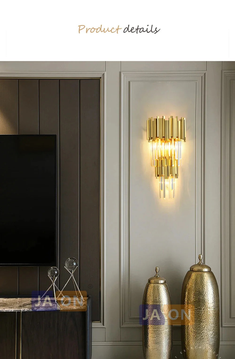 Lustre Cristal Design — Moderne — Oval 150cm