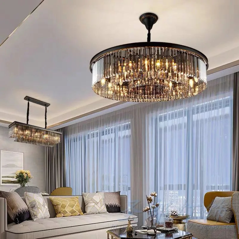 Lustre Vintage Industriel — Cristal