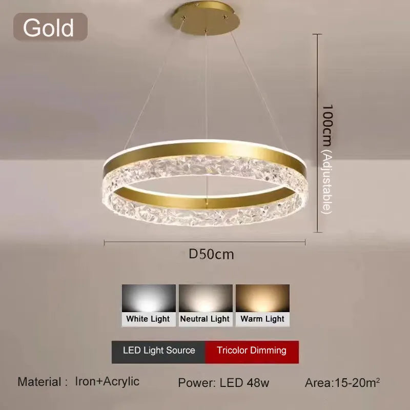Lustre pour Salon Moderne — Métal