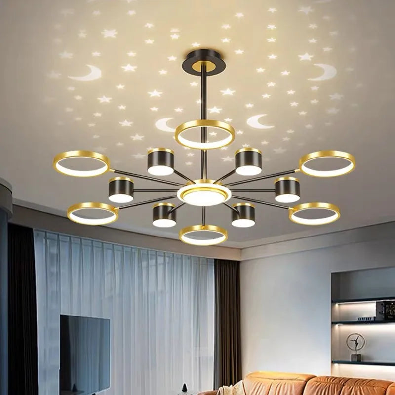 Lustre Moderne LED — Blanc