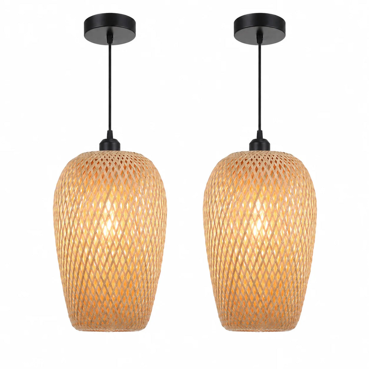 Suspension Bambou Pack 1/2/3 | Lustre Naturel Lot | Luminaire Artisanal JOYINLED