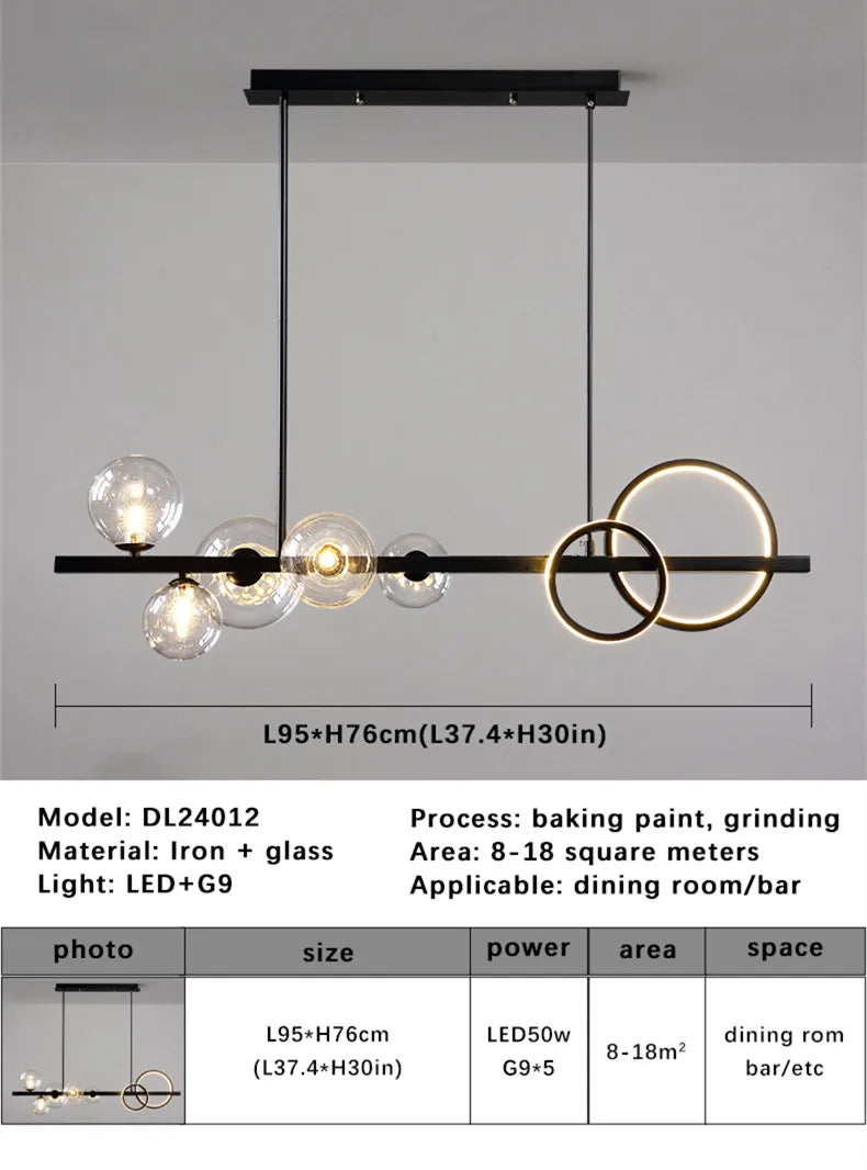 Lustre Industriel Noir