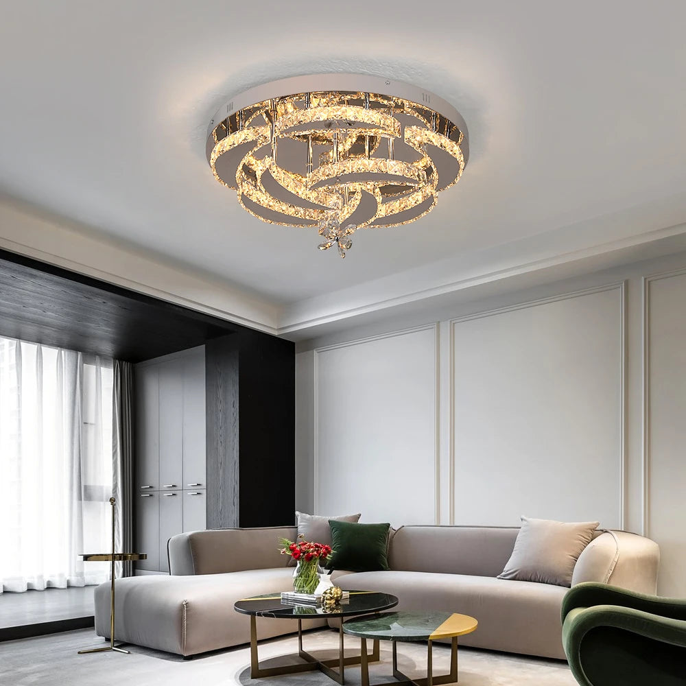 Lustre LED Cristal — Verre