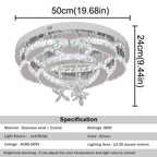 Lustre LED Cristal — Verre