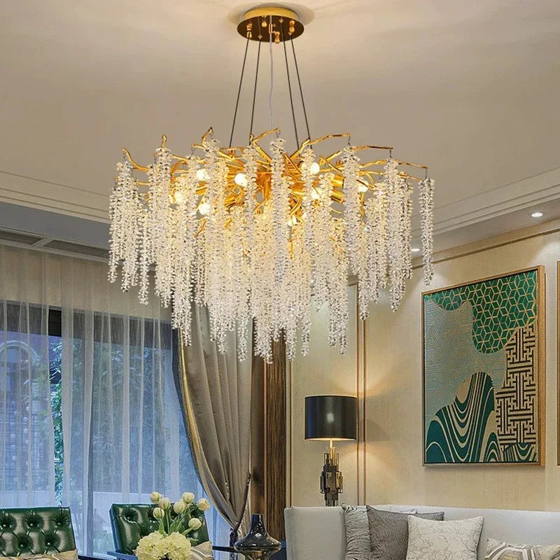 Lustre Cristal Ancien — Métal
