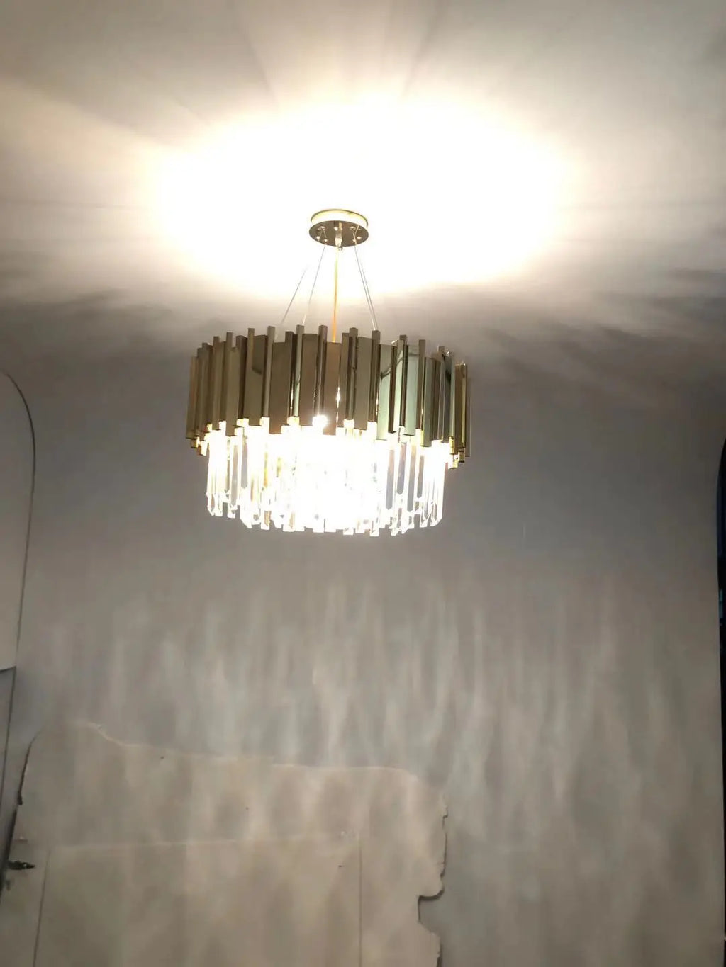 Lustre en Cristal Pas Cher — Métal