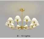 Lustre Bohème — Cuivre — A 10 ampoules