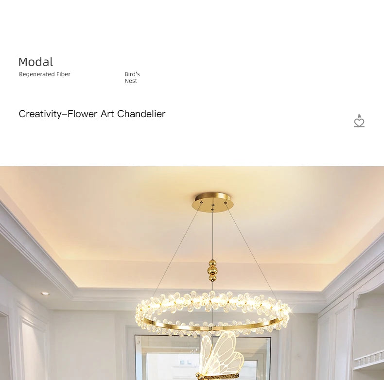 Lustre LED Cristal — Salle à Manger