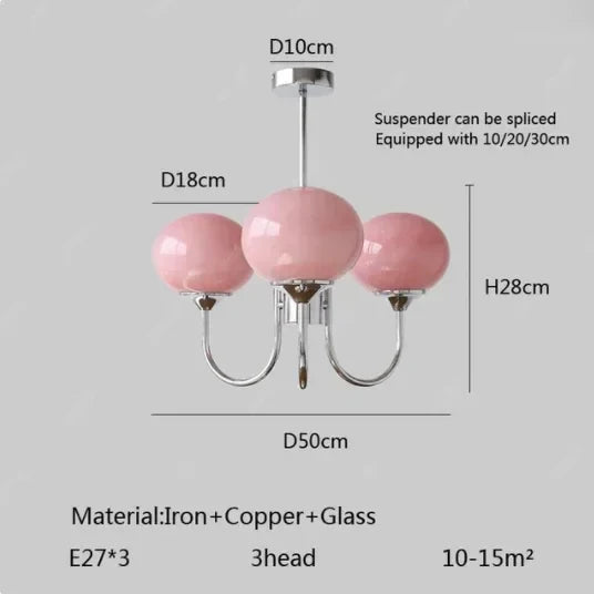 Lustre Chambre Adulte — LED — B argent 3 ampoules