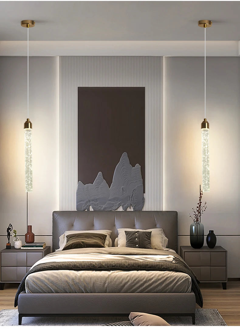 Suspension Cristal Luxe 35cm - Lustre Élégant LED
