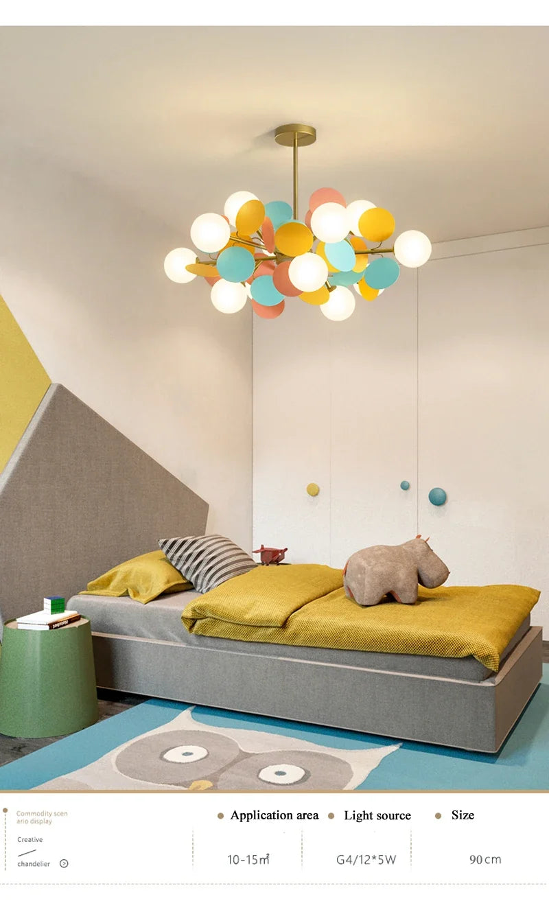 Lustre Araignée Design — Moderne — 10 ampoules blanc