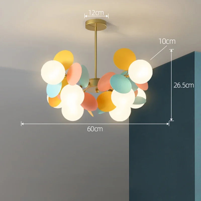 Lustre Araignée Design — Moderne — 10 ampoules blanc