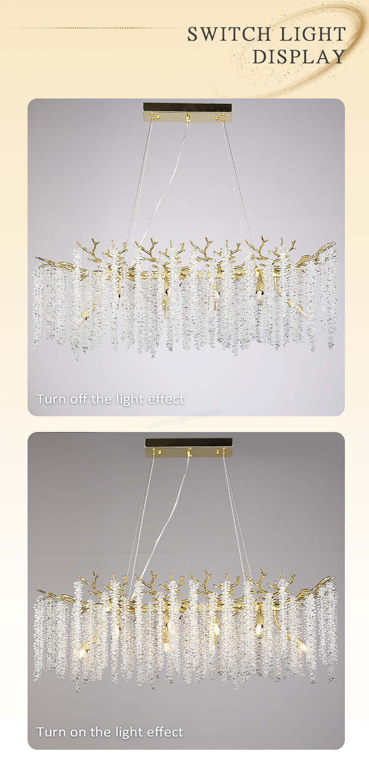 Lustre Luxe Cristal — LED