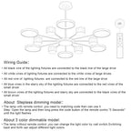 Lustre Moderne LED — Blanc