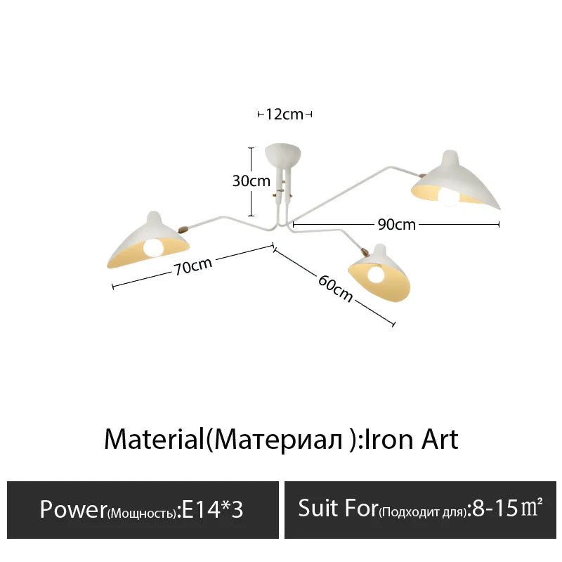 Plafonnier Salon Moderne — Plafonnier Nordique Design