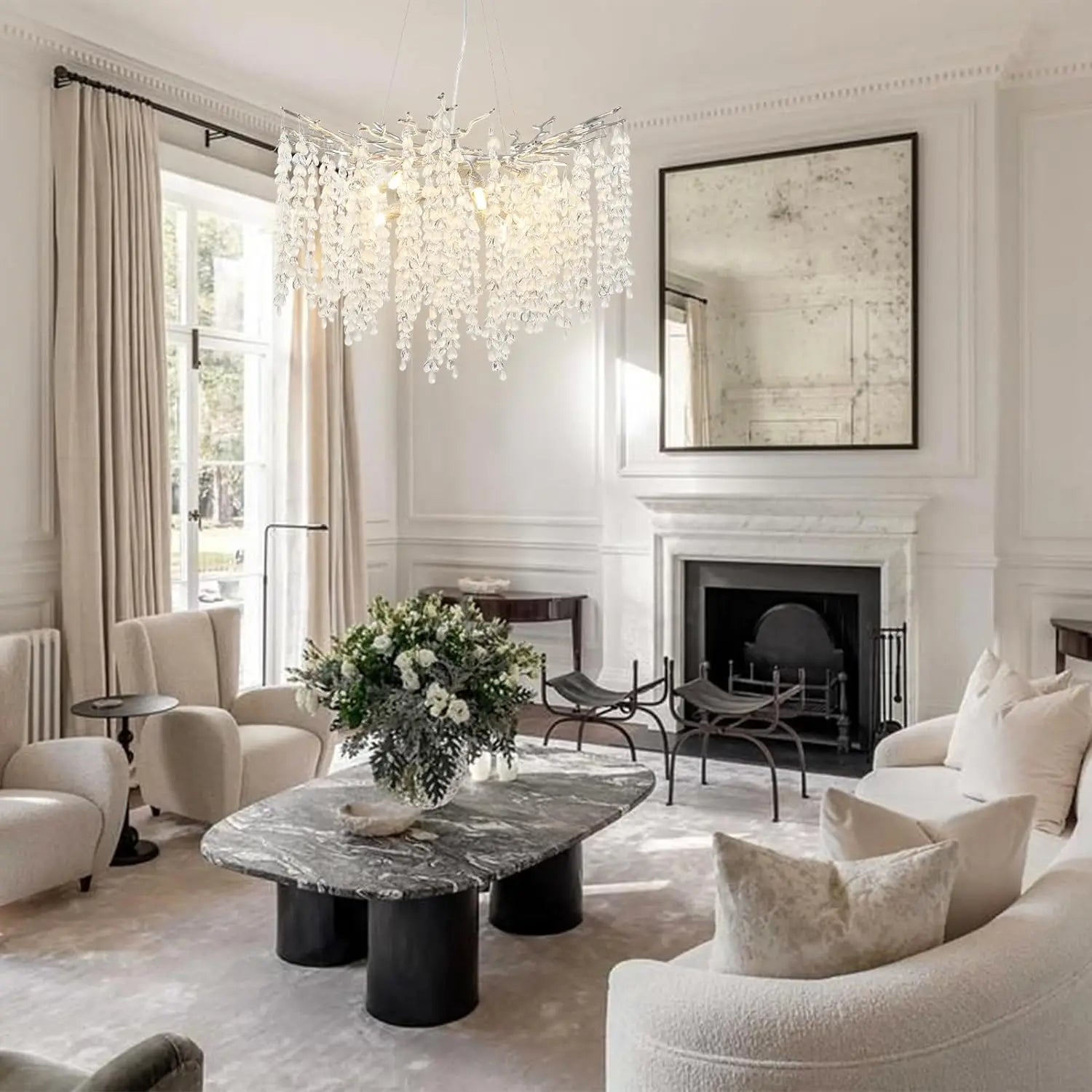Lustre Cristal Salon — Chambre