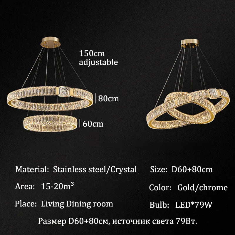 Lustre Cristal Ancien — Moderne