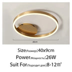 Lustre Chambre Ado — 3 anneaux 50 60 80cm