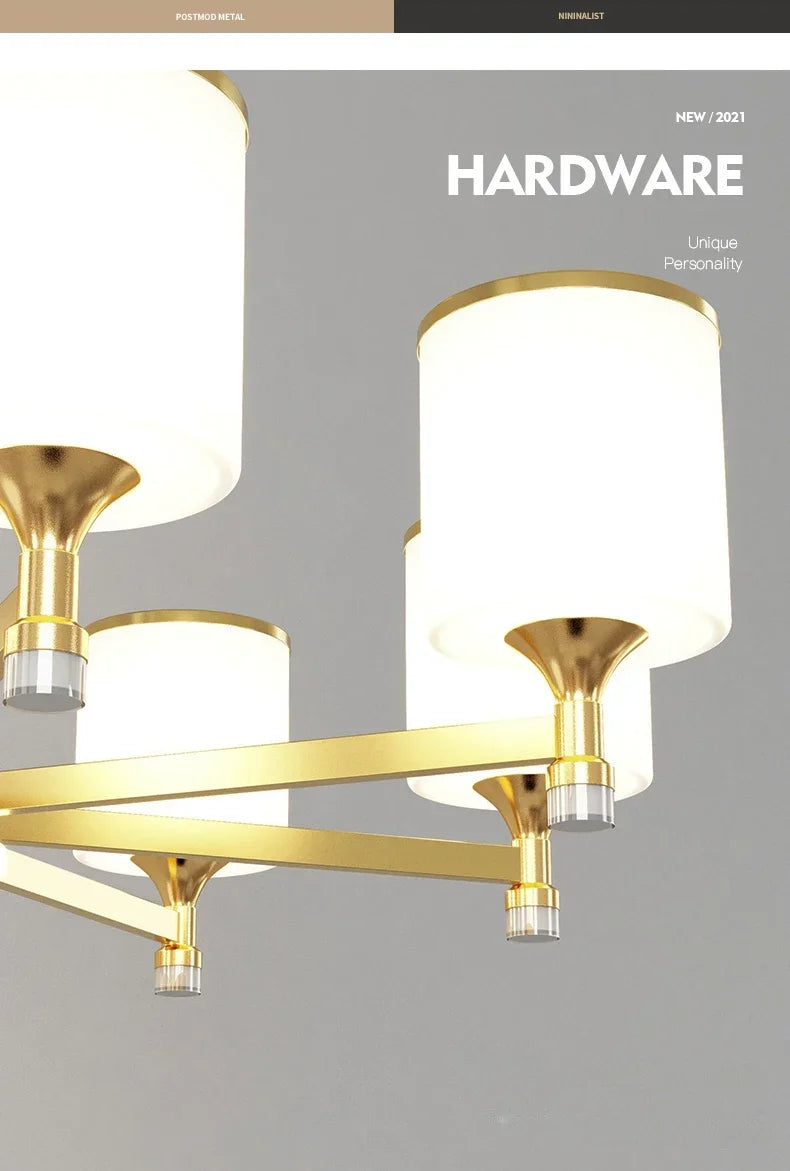 Lustre Moderne Salon — Plafonnier Nordique Design