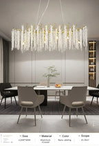 Lustre Cristal Ancien — Métal — Longueur 100cm