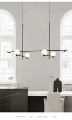 Lustre Noir Moderne — Verre