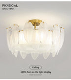 Lustre Chambre Bébé — Verre — Plafonnier D60cm