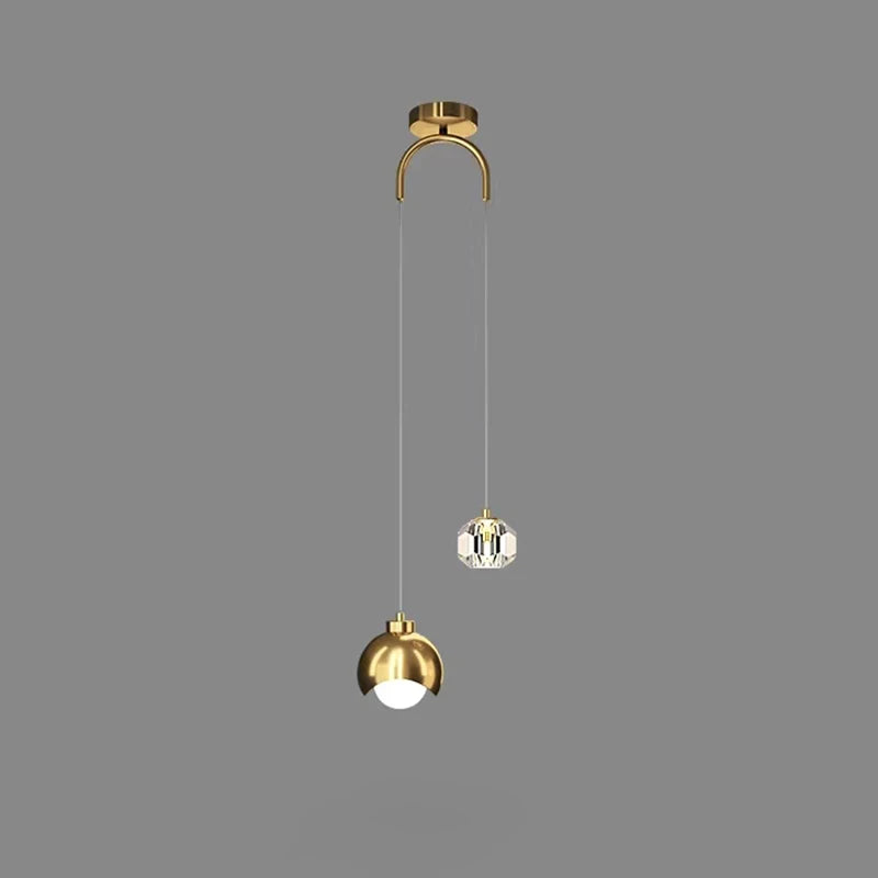 Suspension Cristal Minimaliste Nordique — Long Line Luxe — Chambre et Salon