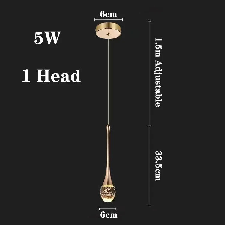 Lustre Salon Moderne — Cristal
